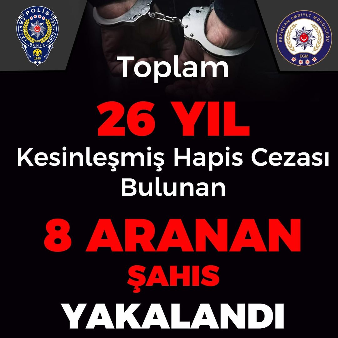 Aranan 8 Şahıs Yakalandı