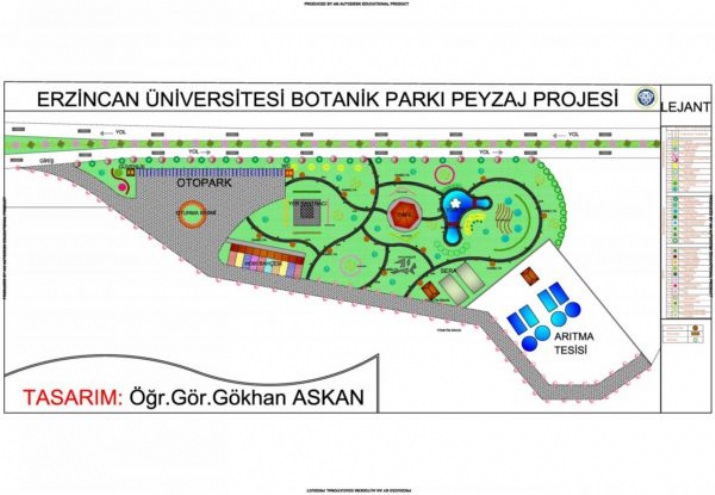 Erzincan Üniversitesine Botanik Park Kazandırılması İçin Proje Hazırlandı