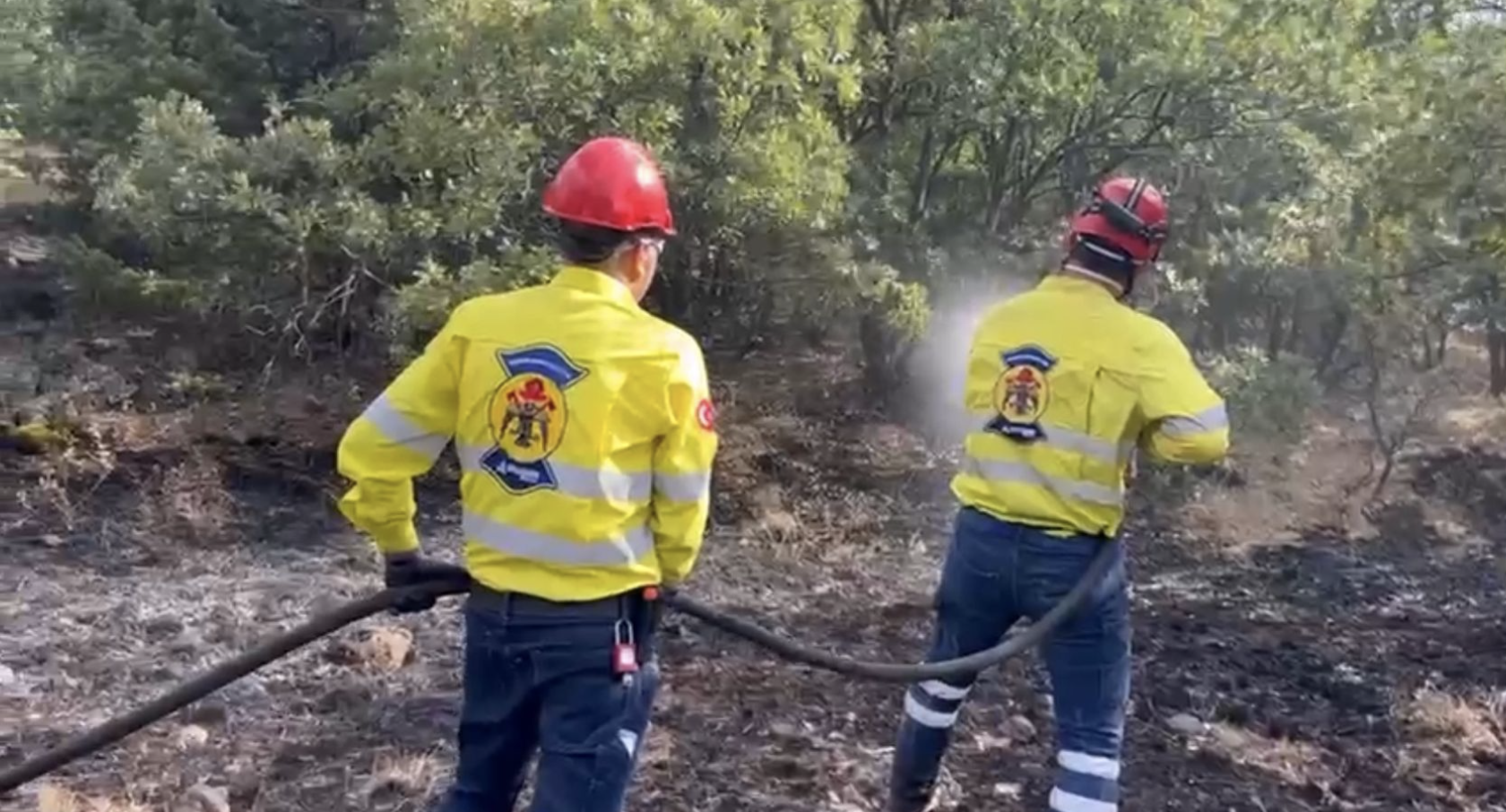 Anagold Madencilikten Bağcuğaz da ki yangına müdahale
