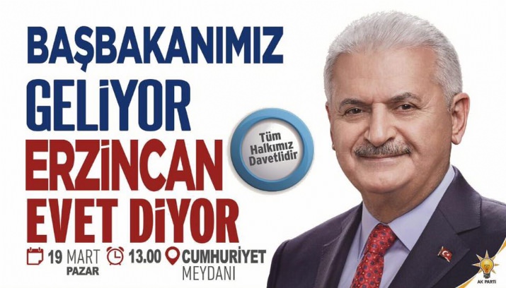 Başbakan Yıldırım, Hemşerileriyle Buluşacak