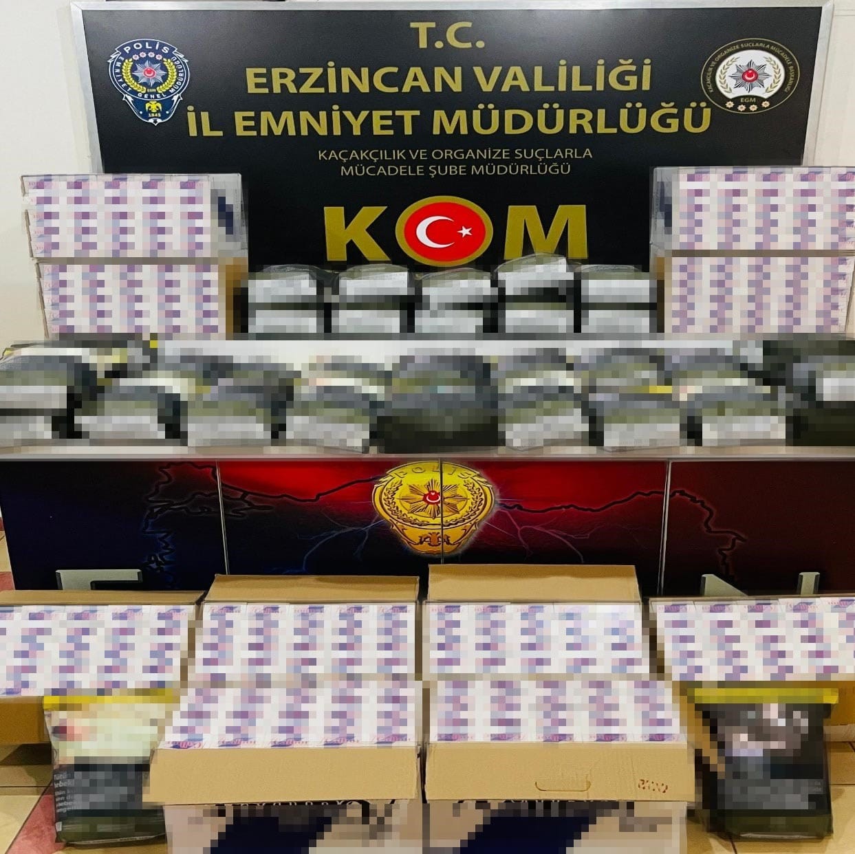 Erzincan Emniyeti Kaçakçılara Göz Açtırmıyorlar