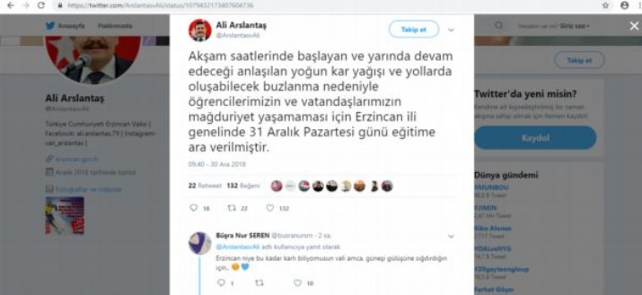 Öğrencilerden, Vali Arslantaş'a İlginç Teşekkür